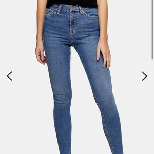 Top shop Jamie Jeans in mid blue
